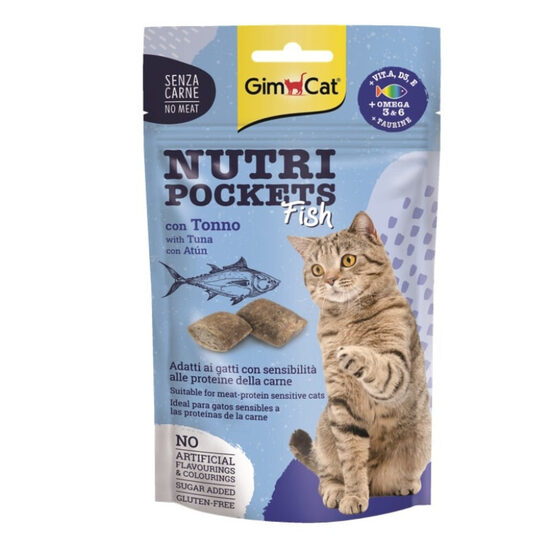 GimCat Nutri Pockets with Fish and Tuna 60g