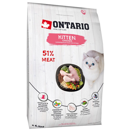Ontario Cat Kitten Chicken, 6.5 kg
