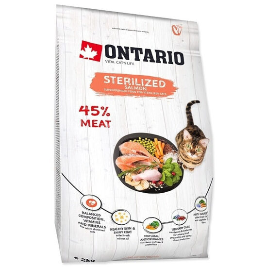  Ontario Cat Sterilised Salmon, 2 kg