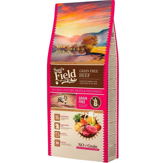 Sams Field DOG GF Adult Beef and Veal 13kg