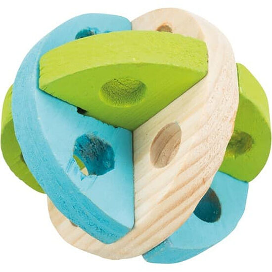 Rotalieta grauzējiem Trixie Play and snack ball, wooden, ø 8 cm