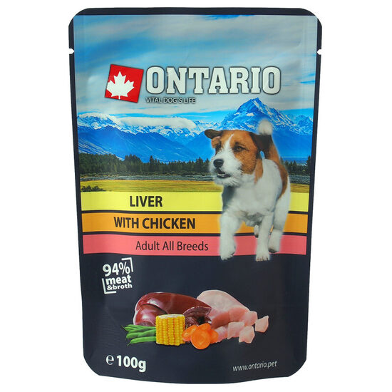 Ontario Dog Liver with Chicken in Broth, 100 gr