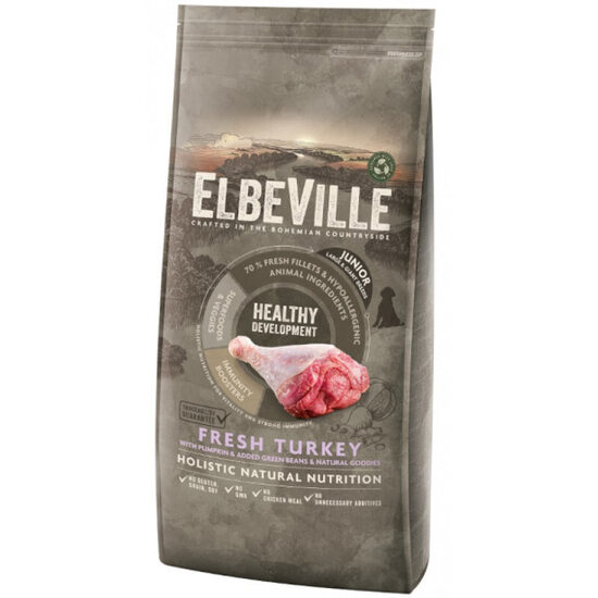 ELBEVILLE Puppy and Junior Large Fresh Turkey Healthy Development 11,4 kg
