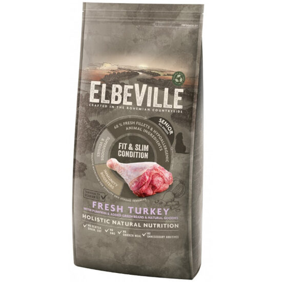 ELBEVILLE Senior All Breeds Fresh Turkey Fit and Slim Condition 11,4 kg