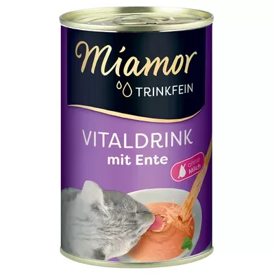 Miamor Trinkfein Vitaldrink Ente 135 ml (ar pīli)