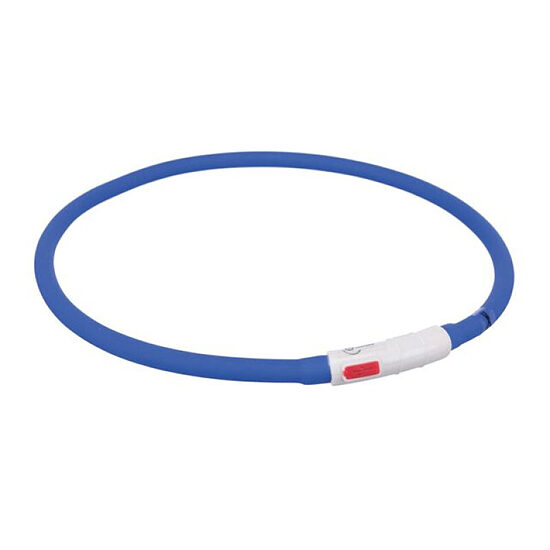 Mirgojoša kaklasiksna suņiem – Trixie Flash light ring USB, silicone, XS–XL: 70 cm/ø 10 mm