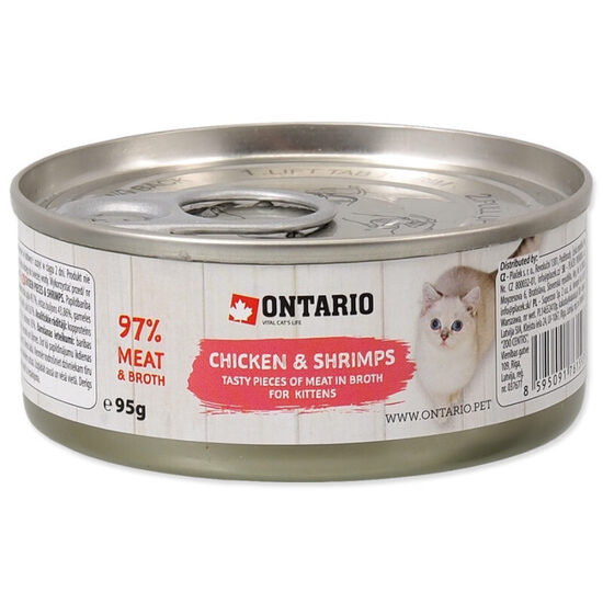 Ontario Junior Chicken Pieces+Shrimp 95 g