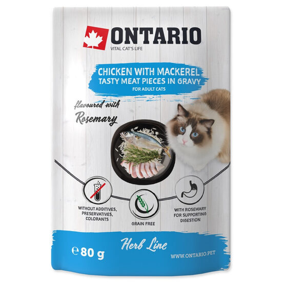 Ontario Herb Chicken with Mackerel, Rice and Rosemary, 80g