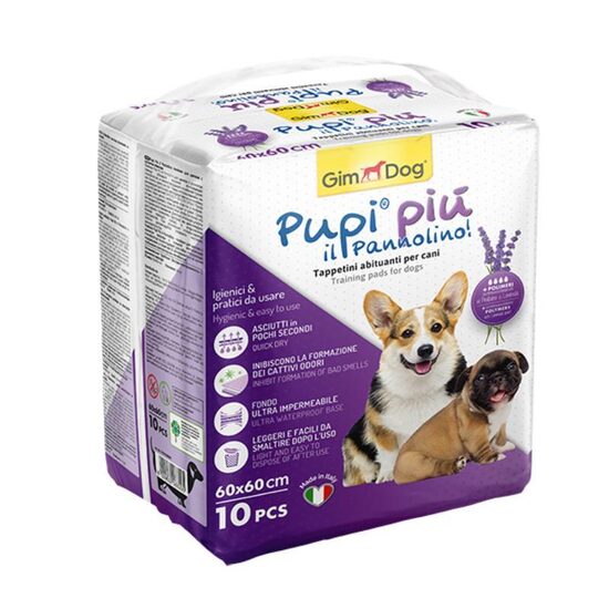  Gimborn Dog PUPI PIU TRAINING PADS WITH LAVENDER 60X60cm,10 gab