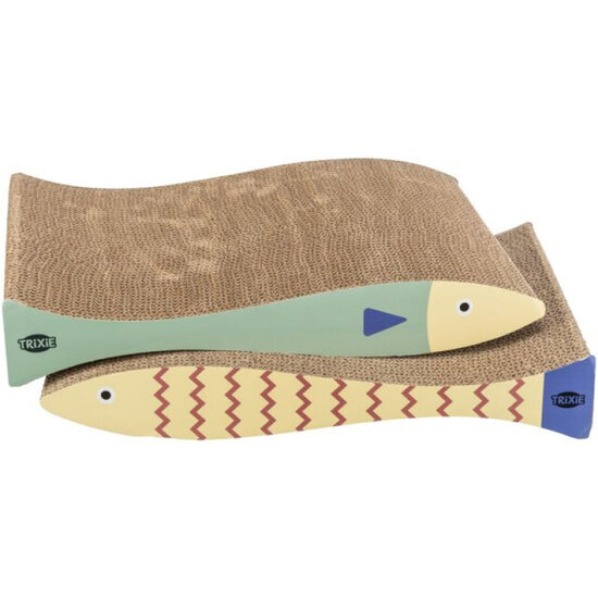 Trixie Scratching cardboards fish, catnip, 40 × 30 × 11 cm, 2 gab