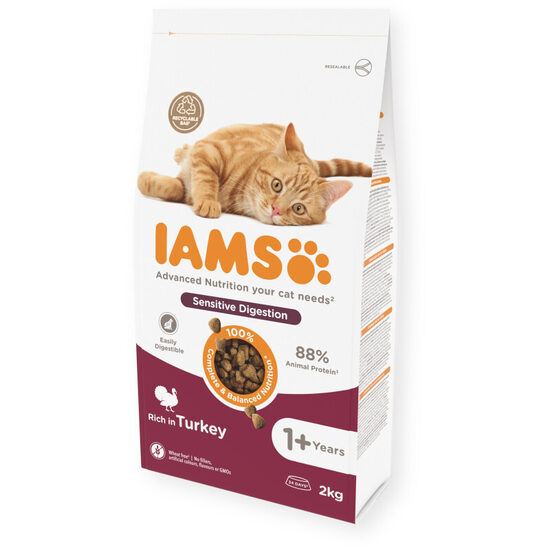  IAMS CAT Advanced Nutrition Sensitive Digestion Turkey 2 kg