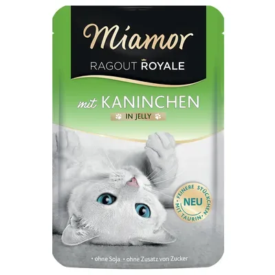 MIAMOR Ragout Royale Rabbit 100g - konservi kaķiem ar trusi