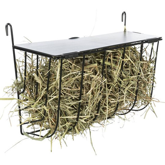 Trixie Hay manger, hanging, with lid, metal, 20 × 18 × 12 cm - aksesuārs grauzējiem
