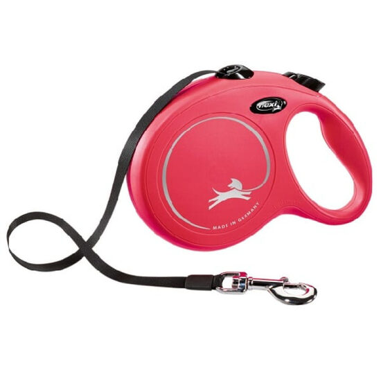Flexi New Classic, tape leash, S, 5m, (15kg) - inerces pavada suņiem 