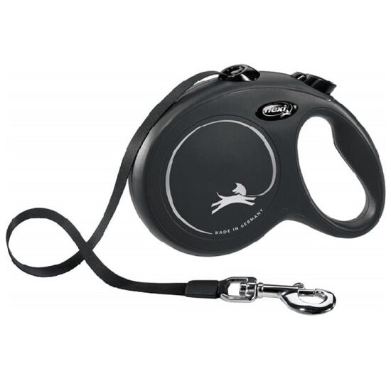 Flexi New Classic, Tape Leashes, M, 5m, (25kg) - inerces pavada suņiem 