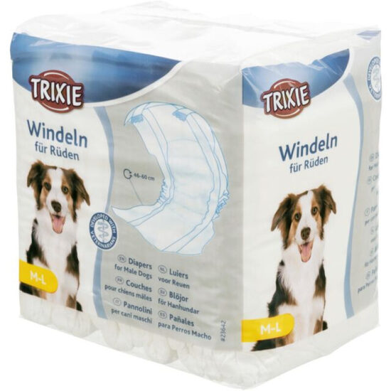 Trixie Diapers for male dogs, M–L, 46-60 cm, 12 gab - autiņbiksītes suņu tēviņiem