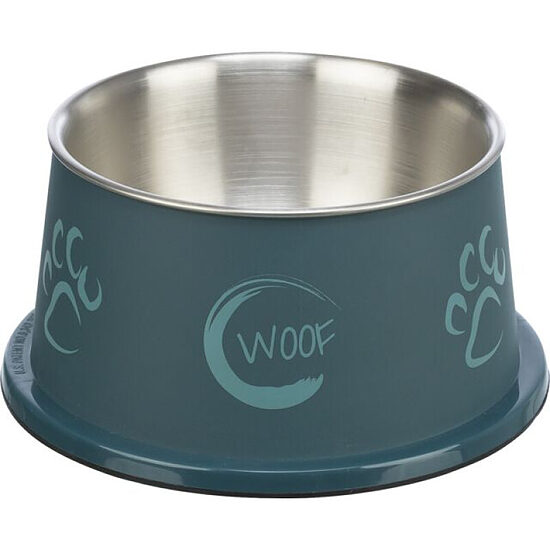 Trixie Long ear bowl, stainless steel, plastic coated, 0.9 l/ø 19 cm - bļoda dzīvniekiem, metāls