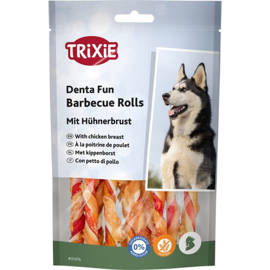  Trixie Denta Fun barbecue chewing rolls, chicken, 12 cm, 10 gab/80 g.