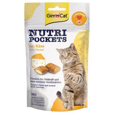 GimCat Nutri Pockets with Cheese and Taurin, 60 g