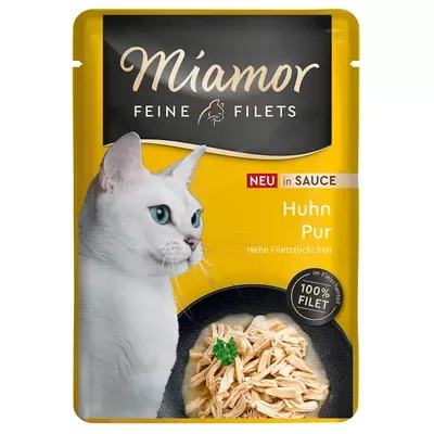 MIAMOR Feine Filets Pouch Huhn Pur in sauce 100g (vista mērcē)