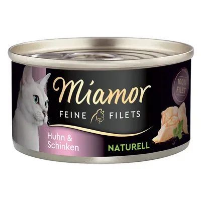 Miamor Feine Filets Naturelle Huhn&Schinken 80g - Filejas gabaliņi savā sulā ar vistu un šķiņki