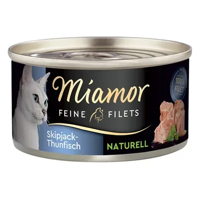 MIAMOR Feine Fillets Naturelle Skipjack&Thunfisch 80g - konservi kaķiem ar tunča fileju savā sulā
