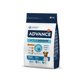 Advance Dog Mini Adult 3kg - pilnvērtīga augstās kvalitātes sausā barība mazo šķirņu pieaugušiem suņiem.  Ar vistu un rīsiem