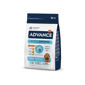 ADVANCE DOG PUPPY MEDIUM 3KG - VIDĒJO ŠĶIRŅU KUCĒNIEM (VISTA AR RISIEM)