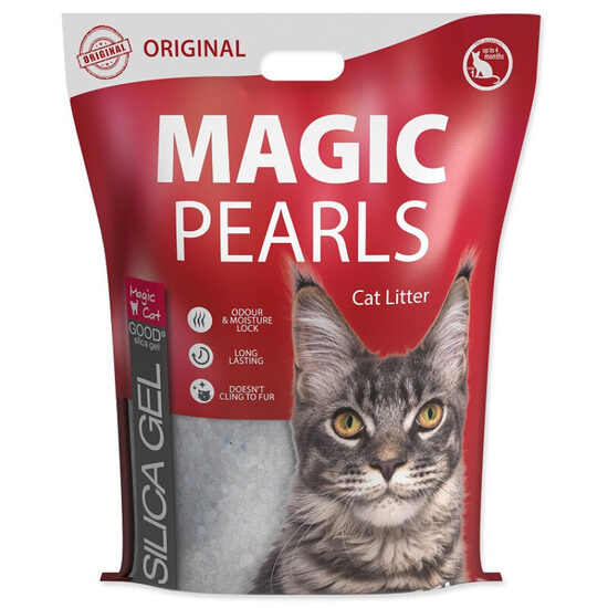Magic Pearl Original, 16 l - silikona pakaiši kaķu tualetei bez smaržas