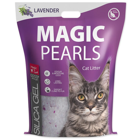 Magic Pearl Lavender, 16 l - silikona pakaiši kaķu tualetei ar lavandas aromātu