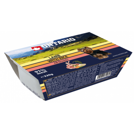 Ontario Dog Alucup Lamb with vegetable, 320 gr