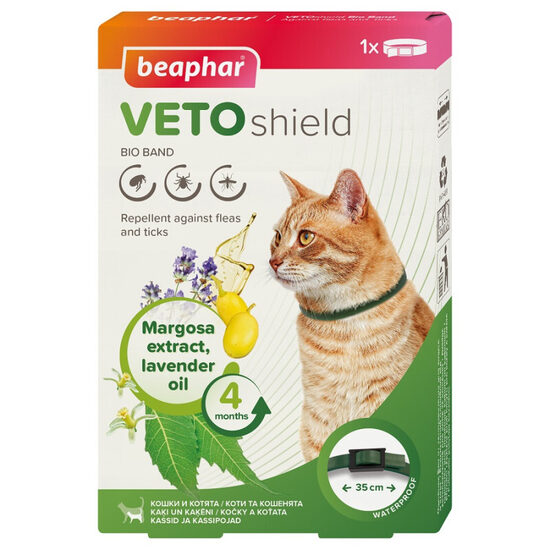 Beaphar Bio Band Cat, 35 cm - kakla siksna pret blusām, ērcēm 