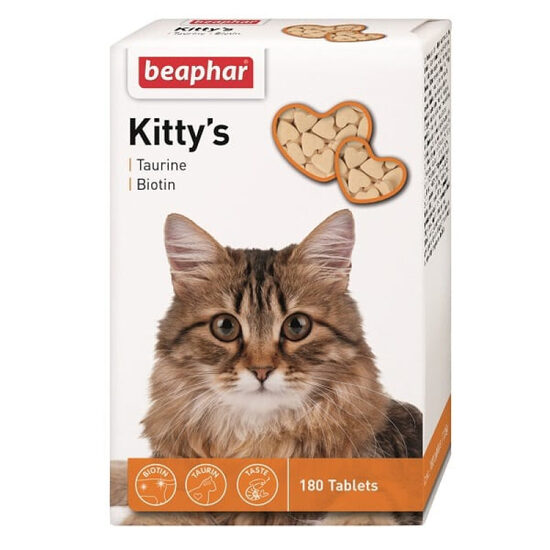 Beaphar KITTY'S + Taurine + Biotin, 180tab.