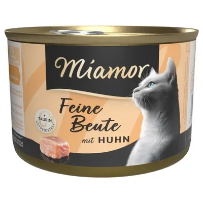 MIAMOR Feine Beute Huhn 185g - konservi kaķiem ar vistas gaļu