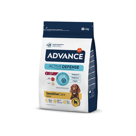 ADVANCE DOG SENSITIVE LAMB & RICE 3KG - sausā barība vidējo un lielo šķirņu pieaugušiem suņiem ar jutīgu gremošanas sistēmu. Ar jēra gaļu un rīsiem.