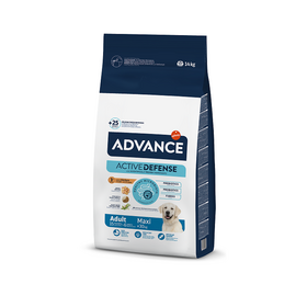 ADVANCE DOG MAXI ADULT 14KG - sausā barība lielo šķirņu pieaugušiem suņiem (vista un rīsi)