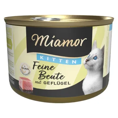MIAMOR Feine Beute Kitten Geflugel 185g - konservi kaķēniem ar mājputnu gaļu