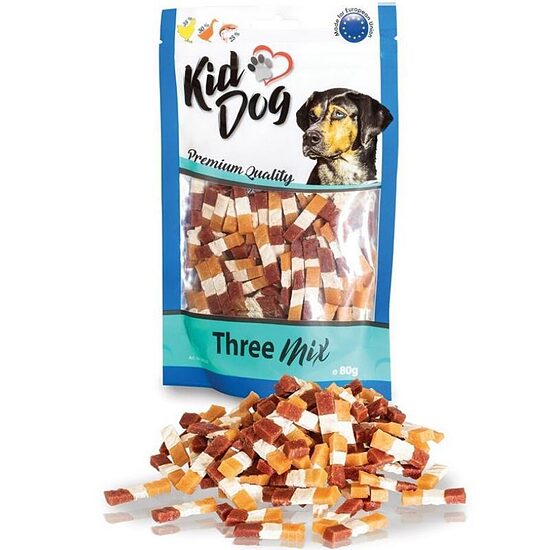 KIDDOG Three Mix 80 г (курица, утка, треска)