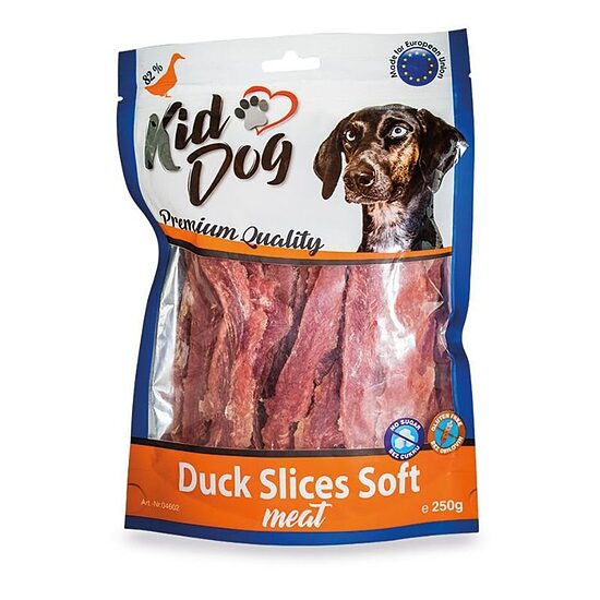 KIDDOG Duck Soft Jerky 250g — лакомство для собак из утиного мяса