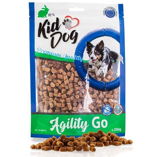 KIDDOG Trainer Go Rabbit & Cranberry 250g — лакомство для собак с кроликом и клюквой