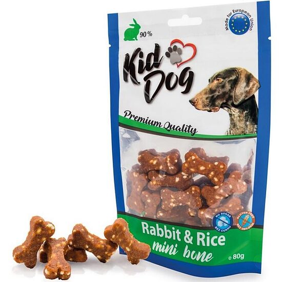 KIDDOG Bones Rabbit&Rice 80g — косточки из кроличьего мяса и риса
