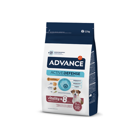 ADVANCE DOG MINI SENIOR 1.5KG - sausā barība mazo šķirņu suņiem no 7 gadu vecuma