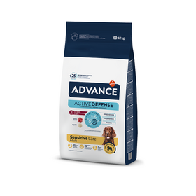 ADVANCE DOG SENSITIVE LAMB & RICE 12KG - sausā barība vidējo un lielo šķirņu pieaugušiem suņiem ar jutīgu gremošanas sistēmu. Ar 