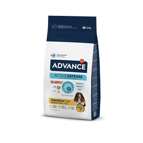 ADVANCE DOG Sensitive Care Medium / Maxi SALMON & RICE 12KG - sausā barība jūtīgiem suņiem. Lasis un rīsi
