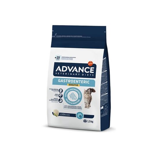 ADVANCE VETERINARY DIETS CAT GASTROENTERIC SENSITIVE 1.5KG - diētiska barība kaķiem ar gremošanas traucējumiem