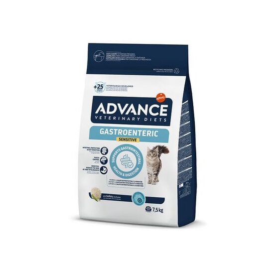 ADVANCE VETERINARY DIETS CAT GASTROENTERIC SENSITIVE 7.5KG - diētiska barība kaķiem ar gremošanas traucējumiem