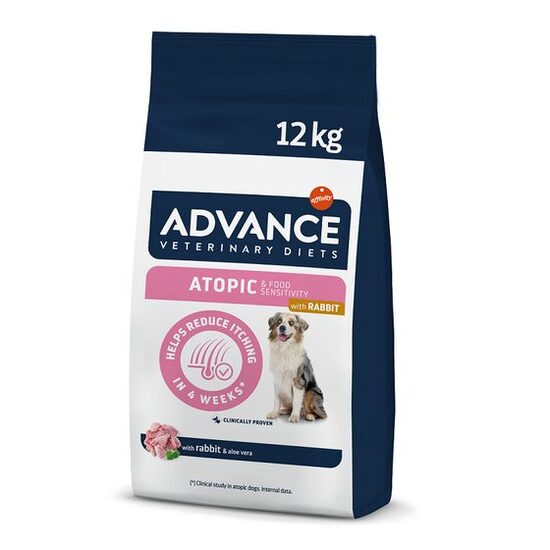 ADVANCE VETERINARY DIETS DOG ATOPIC RABBIT 12KG - VIDĒJO UN LIELO ŠĶIRŅU PIEAUGUŠIEM SUŅIEM AR ATOPISKO DERMATĪTU