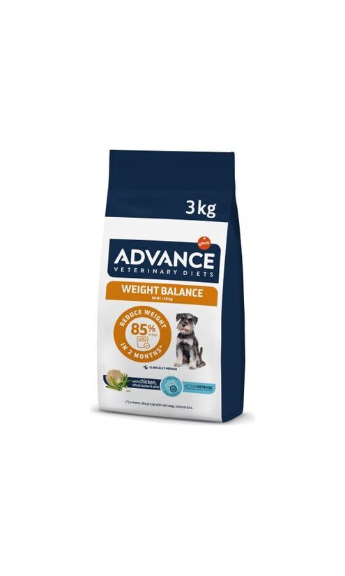 ADVANCE VETERINARY DIETS DOG WEIGHT BALANCE MINI 3KG - MAZO ŠĶIRŅU SUŅIEM SVARA KONTROLEI