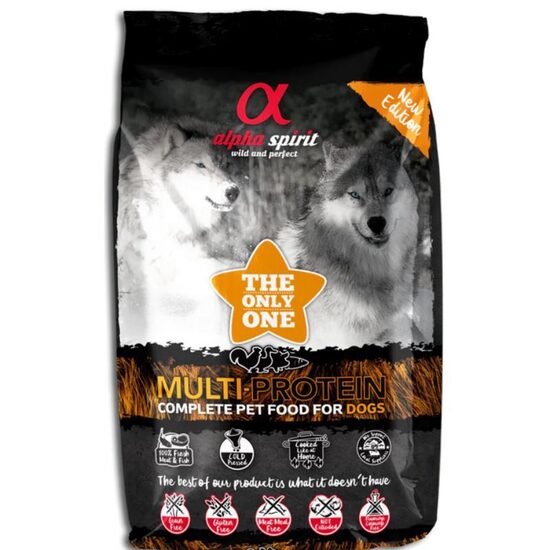 ALPHA SPIRIT The Only One MULTIPROTEIN 3kg - bezgraudu pusmitra sausā barība suņiem