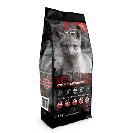ALPHA SPIRIT PUPPIES 12kg - pilnvērtīga barība kucēniem ar gaļu un zivīm